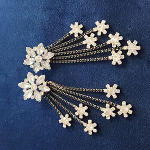 NEW! C&C Crystal Flower Earrings